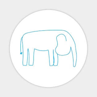 Blue elephant. Magnet